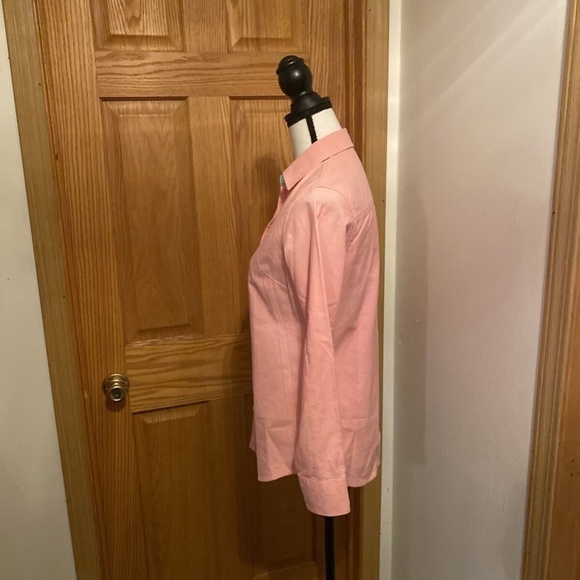 Original Penguin Small Solid Pink Long Sleeve Button-Front Casual Shirt - EUC - Picture 2 of 6